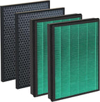 BioGS 2.0 Filter Kit Compatible with Rabbit Air BioGS 2.0 Ultra Quiet Air Cleaner Purifi-er, for Model SPA-550A and SPA-625A, Includes Carbon and Filter