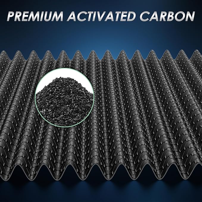 Certified MERV 13 Cabin Air Filter with Activated Carbon, CF12772 for Ford Bronco/Bronco Sport 21-24, Escape 20-24, Explorer 20-24, Maverick 22-24; Lincoln Aviator 20-24, Corsair 20-24