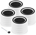 Funmit Core 200S Replacement Filter for Core 200S Smart WiFi Air Purifier, 3-in-1 H13 True HEPA Filter Replacement and High-Efficiency Activated Carbon, Part # Core 200S-RF, 4 Pack