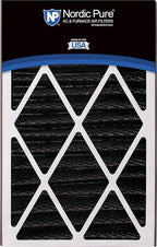 Nordic Pure 16x25x3 (Actual Size: 15 13/16 x 24 5/16 x 3) MERV 8 Plus Carbon Trion Air Bear Cub Replacement Air Filters 3 Pack