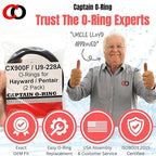 Captain O-Ring – Replacement CX900F / U9-228A / O-240 O-Rings for Hayward Star-Clear, Pentair, Sta-Rite Cartridge Filter and Tank (2 Pack)