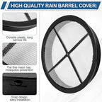 Rain Barrel Screen for Rain Barrel, 6 Inch Rain Barrel Cover for Rain Water Collection Barrel Diverter System, Rain Barrel Kit Vent Keep Mosquitos and Debris Out of Rain Barrels - Rain Barrel Parts