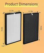 6 Pack 5000 Replacement Filters for Air Doctor 5000 Series Air Purifier, Includes 2 Efficiency + 4 VOC Units(Not Compatible with 5500 Series)