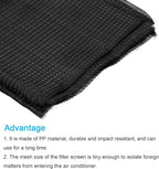 PATIKIL 47" x 39" Air Conditioner Air Filter Material, Plastic Dustproof Filtering Screen with Filtration Film for Air Conditioning, Black