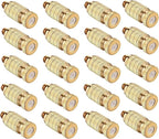 20pcs High Pressure Atomizer Nozzle Brass Misting Nozzles for Outdoor Cooling System, Landscaping, Greenhouse Irrigation, Air Humidification, Anti-Drip Fogging Spray Head(0.012"/0.3mm)