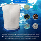X-treme Multilayer Filter Bag, Compatible with Catfish Ultra,iVac 250,iVAC C2,Volt FX-4 and for Jacuzzi JPV200 Handheld Pool Vacuums (1 Pack, X-treme Multilayer Filter Bag)