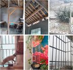 Livestock Fencing Roll Galvanised Welded Wire Mesh Roll Garden Chicken Wire Animals Enclosure for Chickens, Rabbits, Dogs, Window Guards Vegetable Protection for Indoor or Outdoor ( Size : L:1m-H:1m-5