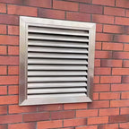 Square Stainless Steel Vent Grille with Removable Filter Mesh, Weatherproof Louver Air Return Vent Cover for Home/Shed/Garage/Roof(24x24in/61x61cm)