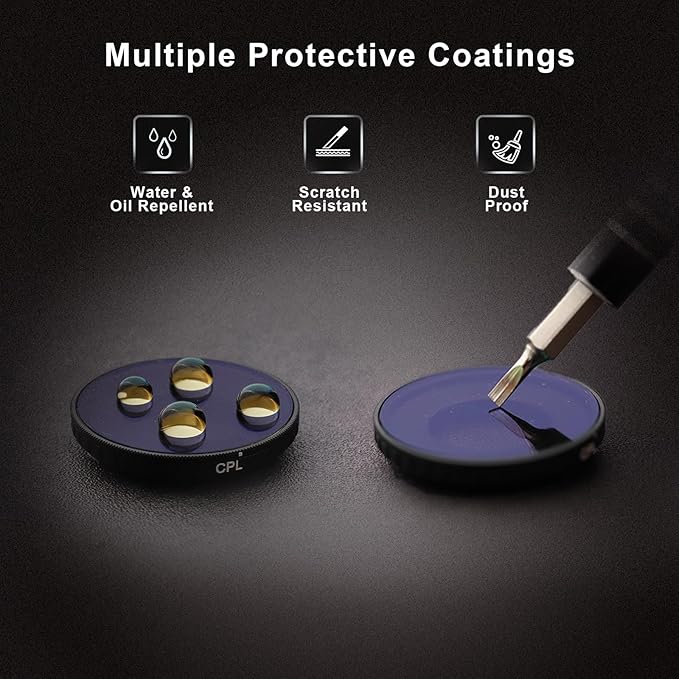 Haoge Black Diffusion 1/4 Filter for DJI Osmo Nano,Dreamy Cinematic Mist Lens Filter Multi Coated HD Optical Glass Filter,Perfect for Portrait Photography,Selfies Personal Vlogs