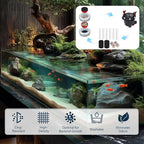 20 PCS Replacement Filter Media Kit for Fluval FX4/FX5/FX6 Aquarium Filters, Including Carbon Filter Pads, Bio-Foam Block, Bio Ceramic Rings, Bio-Foam Pads