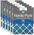 Nordic Pure 16x20x1 (15 1/2 x 19 1/2 x 3/4) Pleated MERV 7 Air Filters 6 Pack