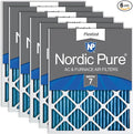 Nordic Pure 18x24x1 MERV 7 Pleated AC Furnace Air Filters 6 Pack