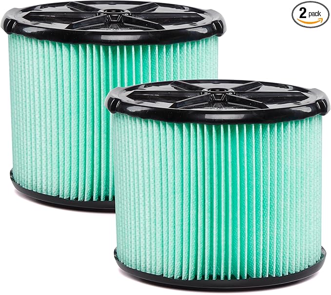 WORKSHOP Wet/Dry Vacs Vacuum Filters WS13045F2 HEPA Media Filter For Shop Vacuum Cleaner (2pk - HEPA Media Filter For Wet/Dry Vacuum Cleaner) Fits WORKSHOP 3-Gallon to 4.5-Gallon Shop Vacuum Cleaners
