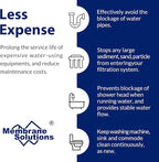 Membrane Solutions 10 Micron Sediment Water Filter Replacement Polypropylene Cartridge 10"x 2.5" for Whole House RO System, Compatible with AP110, GE FXUSC, WHKF-GD05, Culligan P5-6 Pack
