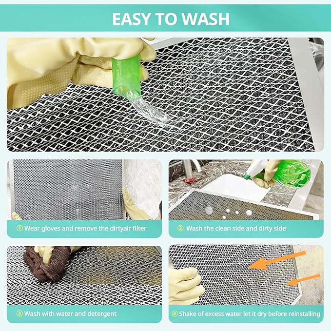 14x24x1 Electrostatic Air Filter, Washable & Reusable Aluminum AC/HVAC Furnace Filter, MERV 8, Lasts a Lifetime, Healthier Home or Office(Actual Size: 13.38"x23.38"x0.86")
