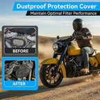 Meonum 2 Pack Air Filter Waterproof Rain Sock Covers, Compatible with Harley 114 Road King/Touring/FLHR/FLHX/Dyna/Softail, Air Cleaner Dustproof Protective Wraps Covers