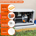 6485 Maintenance Kit 2-Pack for 16-26kW Air Cooled Standby Generators (999cc Engine) | Double Value Bundle with 070185E Oil Filters, 0J8478S Air Filters, RC12YC Spark Plugs | 1-Year Warranty