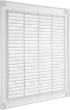 Vent Systems 10" x 10" Inch (Opening Dimensions) - Pack of 50 - Plastic White Soffit Vent Cover - Flat Square Air Vent Grille - Air Vent Deflector - HVAC 12" x 12" Inch (Overall Dimensions)