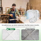 MERV-10 Air Filter Replacement Compatible with AlorAir CleanShield HEPA 550,Abestorm HEPA 550 Air Scrubber, 14.8" x 13.7" x 0.8" First-Stage Filtration, 10-Pack
