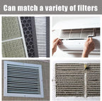 Carbon Fabric Filter 16" x 48" x 0.12" (2Pack) Replacement Activated Charcoal Hepa AC Vent Filter Carbon Air Pre Filter Fabric Sheet Carbon Pad