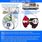 Waterdrop EDR1RXD1 Replacement for Everydrop® Filter 1,W10295370A, EDR1RXD1B, P8RFWB2L, P4RFWB, Kenmore® 46-9081, 46-9930, WD-F38 Refrigerator Water Filter, 2 Filters