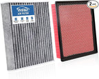 Engine+Cabin Air Filters Kit Fit for Toyota Tacoma V6 3.5L 2016 2017 2018 2019 2020 2021 2022 2023 Engine Air Filter Replacement Cabin Air Filter Accessories# CF10374 CA11895