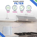 Bagean Stove Hood Vent Filter 11.8" x 14.3" BPS1FA30 - Compatible with NuTone Allure & Broan Range Hood Filter Replacement 99010299 - Fits QS1 QS2 30" Hoods - Blocks Grease & Filters Oven Air (4-Pk)