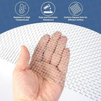 uxcell 5 Mesh 39" x 12" Woven Wire Mesh, 304 Stainless Steel Air Vent Filter Screen, Window Screen Mesh for DIY Projects Vents Cover Filtration Animals Fence