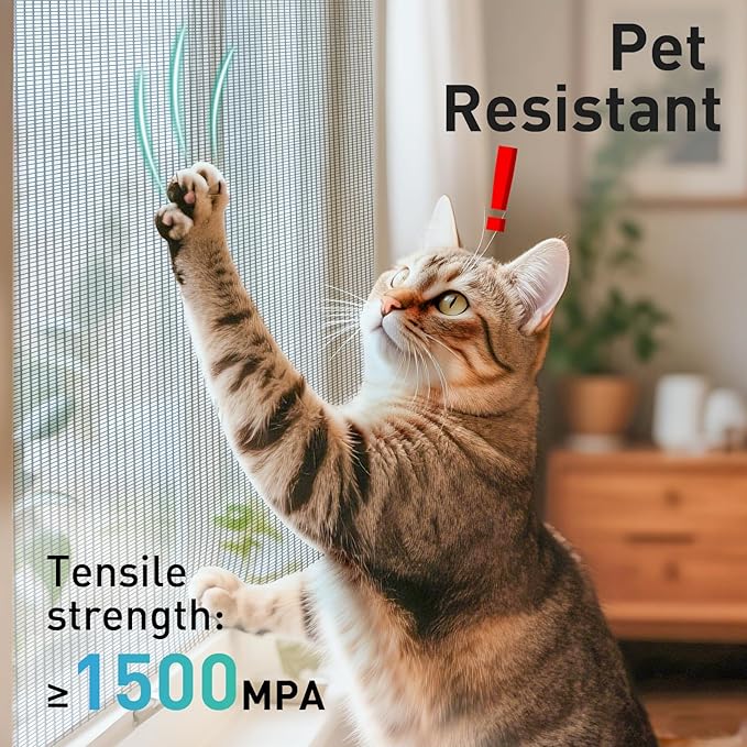 304 Stainless Steel Mesh Window Screen Roll,47IN x 98.43FT Black Metal Window Screen Replacement,Window Screen Mesh for Window,Door,Patio,Pet,Vent,Filter,Porch,Cage and DIY Project (22 Mesh)