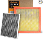 Cabin Engine Air Filter W/Activated Carbon Kit for Ford F150(2015-2025) 2.7L 3.0L 3.3L 3.5L 5.0L, Ford Expedition Lincoln Navigator(2018-2024), selected models # FL3Z19N619A 7C3Z9601A FP79 FA1883