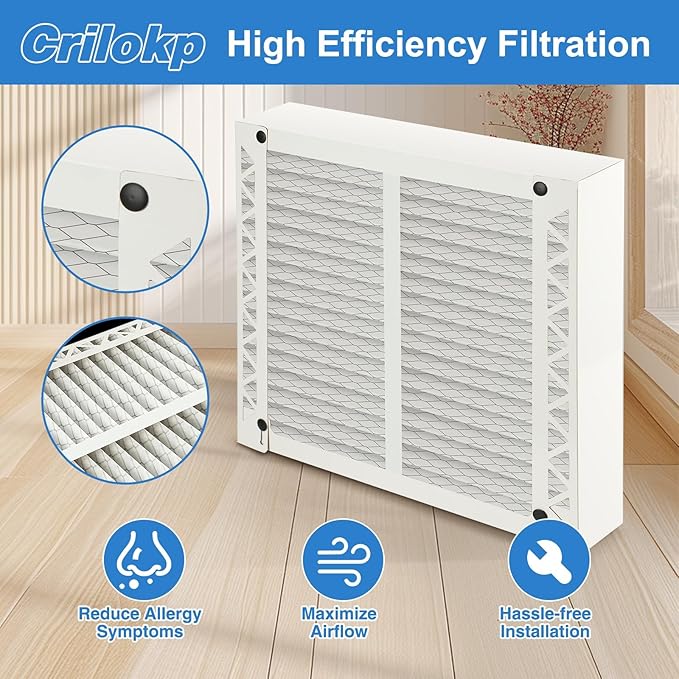 2 Pack 310 Replacement Filter Compatible with AprilAire Whole House Air Purifiers Model 1310 2310 3310 4300, Size:20x20x4(19.5" x 19.5" x 3.77") MERV 11 Pleated HVAC AC Furnace Filter