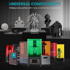 SUNLU Flexible 3D Printer Resin 2KG, 66A 3D Printing Resin for Printing Soft and Flexible Items, Bendable and Not Brittle, Fast Curing 405nm UV Photopolymer Resin. (2000G Gray)