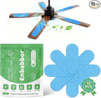 15Pcs Ceiling Fan Air Purifier Filters, Made with Coconut Shell Carbon to Trap Dust, Odors & Allergens | Unscented, Universal Fit for All Fan Blades