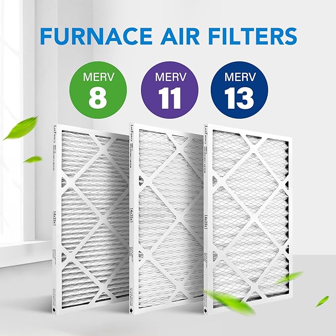 LotFancy 14x25x1 Air Filter MERV 11 4-Pack, Electrostatic Pleated AC Furnace Air Filter, Captures Dust, Smog & Pet Dander, Actual Size: 13.75"x24.75"x0.75"