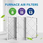 LotFancy 14x25x1 Air Filter MERV 13 6-Pack, Electrostatic Pleated HVAC Furnace Air Filter, Captures Pet Dander Smog Smoke, Actual Size: 13.75"x24.75"x0.75"