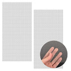 2 Pack 12"x24" Wire Mesh, 5 Mesh Crimped Stainless Steel Mesh, Never Rust Sturdy Metal Mesh Screen for DIY Projects, Vent, Cage, Garden, Window Screen, Filter Mesh