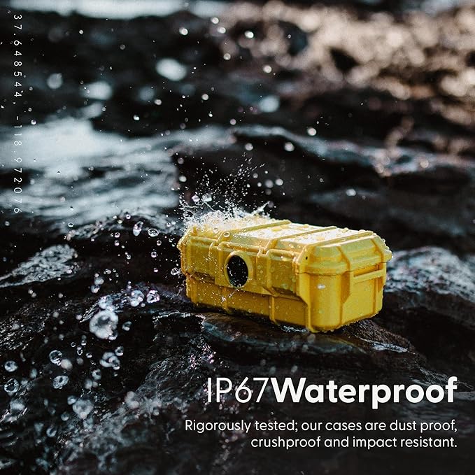 Evergreen 57 Waterproof Dry Box Protective Case with Pick & Pluck Foam - Travel Safe/Mil Spec/USA Made - for Cameras, Phones, Hiking, Boating, Water Sports, Action Cams (Blue)