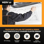 Tiger Tough MERV 10 Air Filters, 10x11x1 – MPR 1000 Pleated HVAC AC Furnace Filter Replacement for Home, Pack of 12