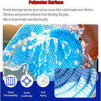 Commercial French Drain Pipe for Water Drainage, Construction Site/Sports Field Perforated Pipes & Weeping Tile, Dia 2in 3.9in 5.9in Wide Underground Drainage Systems(Dia10cm/3.9in,Long 2m/6.6ft)