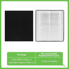 MD1-0022 Replacement Filter, Compatible with Vornado Air Purifier Models AC300, AC350, AC500, AC550, PCO200, PCO300 and PCO500, 1 HEPA Filter MD1-002 + 4 Pre-Filter MD1-0023