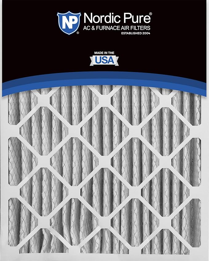 Nordic Pure 20x25x5 (Actual Size: 19 7/8 x 24 7/8 x 4 3/8) Honeywell/Lennox Replacement MERV 14 Air Filter 1 Pack