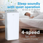 Daikin MCKB70YSAU Room Air Purifier for Home, HEPA, Activated Carbon, Pre-Filter and UVC LED Light, Zero Ozone Product, CARB Certified, 12.5 x 12.5 x 30 in