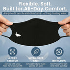 INHERENT Premium Traveler's Face Mask with Anti-Odor SILVERbac | Reusable, Adjustable, Comfortable