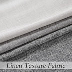 Ombre Light Filtering Door Curtain 100" Extra Wide Gradient Print on Rayon Blend Fabric Window Treatment for Sliding Patio Door with 14 Grommets, Cream White to Light Gray, 100" x 84", 1 Panel