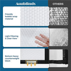 Magnetic Thermal Insulated Door Curtain - Fit Door Size 36x80 Inch Waterproof Bubble Wrap Door Cover Light Filtering Screen Door, Keep Warm in Winter Cool in Summer, Kid & Pet Friendly