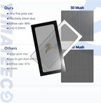 Dust Filter PC 280mm Magnetic Fan Dust Filter for Computer Dust Cover/Cooler Fan/PSU/Routers PVC 50 Mesh, PC Dust Mesh Filter Dustproof Vent Fan Dust Grills (PVC, 140 * 280mm, 2pcs, Black)