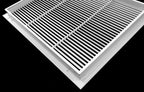 25" X 20" Aluminum Return Filter Grille - Easy Airflow - Linear Bar Grilles [Outer Dimensions: 26.75w X 21.75h]