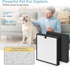 AP303 AP304 Replacement Filters, Compatible with DAYETTE ＆ FRESHDEW Air Purifier AP303/AP304, H14 HEPA Filter with Activated Carbon, 2 Pack (Original Filter)