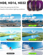 PL Polarizing Filter for Insta360 Ace Pro2, Circular Polarizer Lens Eliminates Glare & Reflections, Enhances Color Saturation for Water & Sky, HD Multi-Coated Glass