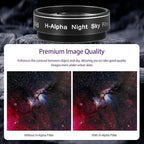 Astromania Telescope Filter, 1.25 Inches Narrowband Hydrogen Alpha Filter, Galaxy Night Sky H-Alpha Nebula Filters for Astronomy Telescope, Telescope Accessories Light Pollution Filter